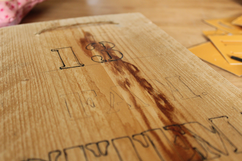 Wonderbaarlijk DIY: Zelf maken steigerhouten naambord door Elkeblogt.net HH-81