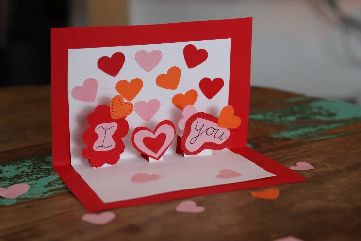 Pop-up Valentijnskaart maken