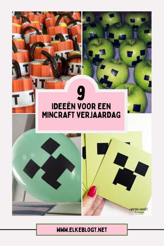 Minecraft-verjaardag-ideeën-trakteren- versieren